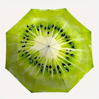 1pc Kiwi Fruit Pattern Automatic Opening/Closing Folding Umbrella with 94 Ribs, Plastic Handle, Windproof Portable Sunshade Umbrella Hallowe