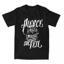 Rock Band Pierce The Veil T Shirts Hip Hop Leisure Amusing Streetwear Cotton Short Sleeve Vintage Harajuku Men Women Unisex Tops S įvairiaspalvis