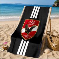 Ahly Football club Printed Microfiber Beach Towel, Soft And Absorbent, Quick-Dry, Ideal for Summer Travel, Beach Essential, Swimming Pool 70cmx140cm(27x55inch)