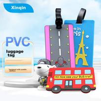 Xinqin Luggage Tag, Travel Portable Carry-On Tag, Cartoon Creative Luggage Check-In Pendant Label, Anti-Loss Hanging Tag