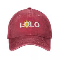 Lolo (white text) Baseball Cap Unisexs big size hat foam party Hat New Hat GentleUnisex Unisexs Baseball Womens