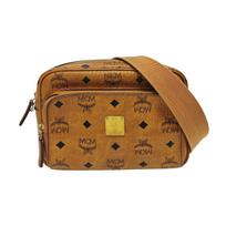 [Pre-Owned] Aren 24k Gold Plated Metal Accessories Monogram Print Removable Adjustable Webbing Coated Canvas Camera Bag Crossbody Shoul - Good #SLEY6B ONE SIZE brown