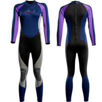 2mm Neoprene Wetsuit Men Women Full Body Warmth Snorkeling Swimming Freediving In Cold Water Small violetinė