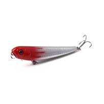 1 vnt. Hengjia plastikinis pieštuko masalas su peleku „Topwater Pike Lure“ 3D Eyes žvejybos priedais