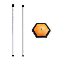 Golf Travel Bag Support Rod Aluminum Alloy Rod Adjustable Retractable Golf Club Bag Support oranžinė
