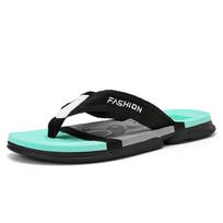Summer Flip-flops Men Non-slip Anti-odor Soft Bottom Sandals Fashion Men's Beach Slippers sandalen Black Sliper for Man 39 juoda