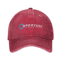 Retro Portal Aperture Science Laboratories Baseball Cap Unisex Distressed Cotton Headwear Game Outdoor Summer Adjustable Hats Adjustable juoda