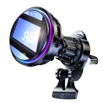 QI2 Ice Cooling Tempered Glass RGB Magnetic Wireless Car Charger Fast Charging Radiator For Magsafe iPhone 12-16 Phone Holder