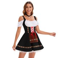 Moteriškas Oktoberfesto kostiumas, pasirodymo kostiumas, darbo sijono kostiumas L juoda