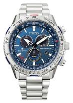 CITIZEN PROMASTER Sky serijos Direct Flight Eco-Drive radijo bangomis valdomas laikrodis, CB5000-50L, Vyriškas mėlyna
