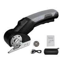 Cordless Electric Scissor Rechargeable Cardboard Cutter with LED Light 2000mAh Battery Rotary Cutter for Cloth Leather Cardboard Carpet Wire juoda