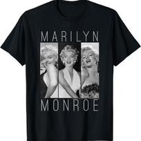 Marilyn Monroe 3 stilių marškinėlių rinkinys S juoda