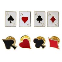 Poker Card Brooch Hat Shirt Lapel Bag Badge Cartoon Collar Pin Jewelry Gift 1