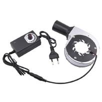 Kompaktiškas 12V 2A pūstuvas su ortakiu kepsninei ir šildymo krosnelei, su reguliuojamu greičiu ir 5500 RPM našumu 1 black