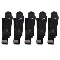 5Pcs Buckle Free Belt PunchFree No Bulge No Hassle Webbing Belt for Pants Accessories(Black )