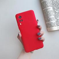 Soft Case For Vivo Y51 Case Y31 Y51A Y53S Cute Silicone Candy Color Phone Cover For Vivo Y 31 Y 51 A Y31 Y51Y51A Y53S Back Cover Vivo Y31 raudona