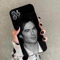 D-Damon Salvatore Phone Case For iPhone 15,14,13,12,11,Plus,Pro Max,XS,X,XR,SE,Mini,8,7 Soft Silicone Black Cover iPhone13mini