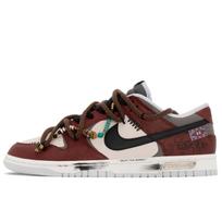 Nike Dunk Vintage, Ethnic Style, Star Low top Skateboard Shoes Men's Black Red HF5441-202(TeamA-) 41