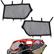 UTV Dešinės ir kairės langų tinklai Can-Am Maverick X3 2017-2021 m. Langų apsauga nuo saulės Apsauginis tinklelis nuo rėmo įbrėžimų Durų įbrėžimų prevencija juoda