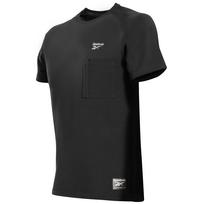 Vyriški Reebok Workwear trumpų rankovių marškinėliai, juodi