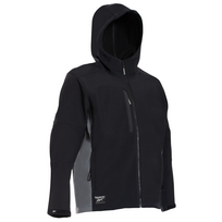 Atspari vėjui ir vandeniui REEBOK WORKWEAR Softshell striukė su gobtuvu, juoda