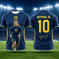 New Trendy Neymar Soccer Jersey Breathable Sports Shirt For Fans Outdoor Football Practice And Daily Wear parent-child clothing XXS