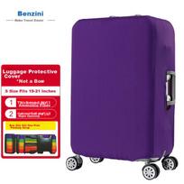 Luggage Cover, Elastic Suitcase Cover Dustproof Rain Cover Thickened Wear-Resistant Cover Purple Suitable for 19-Inch 20-Inch 21-Inch Suitcases
