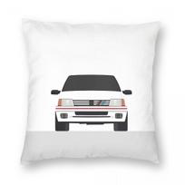 205 Gti Rally Vector Square Pillowcase Polyester Linen Velvet Printed Zip Decor Pillow Case Car Cushion Cover Peach skin 18*18(CM)-1Pcs