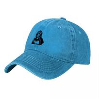 Panda Logo Washed Canvas Baseball Cap Classic Black Adjustable Hat Unisex Streetwear Style Vintage Look Comfort Fit Outdoor Wear