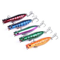 Exquisite Spray Paint Body Pencil Lure Fishing Set 6CM 5G Fishing Lure for Bass Perch Sea Fishing 5PCS/set (as the picture,60 mm&5g/piece,5pcs/set)