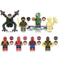 8 VNT Superherojus Dr. Aštuonkojis Žaliasis Goblinas Žmogus-voras Statybiniai blokeliai Miniatiūrinės figūrėlės Vaikų žaislas Vaikų dovanos