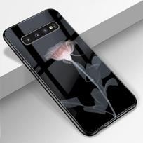 Gėlių Lapų Dėklas Samsung Galaxy S21 S10 S9 S8 S10e S20 Ultra A51 A71 A50 A20e A70 21 Note 20 10 9 8 Plus Grūdinto Stiklo Nugarėlė S10