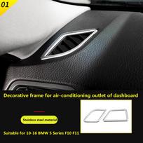 Tinka BMW 10-16 5 serijos F10 F11 centrinės konsolės oro kondicionavimo angos dekoratyvinei apdailai A