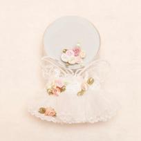 17 cm miela mini pliušinė lėlė, drabužiai, apranga, aksesuarai, skirti „Idol Dolls“ lėlėms, rožinė drugelio vestuvinė suknelė, „pasidaryk pats“ dovana mergaitėms fit 17cm Labubu Doll balta