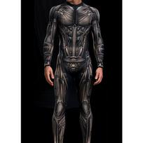 Unisex Cyber Punk 3D skaitmeninės spaudos Helovino vakarėlio vaidmenų žaidimo apranga Moterims Vyrams Cosplay kostiumas Karnavalinis kombinezonas S