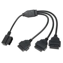 Automotive OBD2 Extension Cable L Shaped OBD2 Adapter Cord OBD2 L Shape Splitter Cable Expand Your OBD2 Port to Three 1