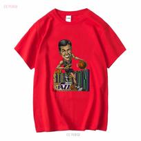 90s John Stockton Jazz T shirt size XL X077 long or short sleeves vintage Washed Soft Stretched homme designer clothes S