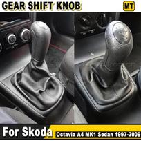 5 Speed Gear shift knob Boot For Skoda Octavia A4 MK1 1997 1998 1999 2000 2001 2002 2003 2004 2005 2006 2007 2008 2009 2010 5 Speed