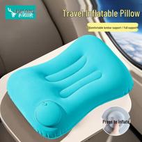 Travel Inflatable Lumbar Support Pillow povo mėlyna spalva