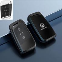 VOLKSWAGEN Naujas Cinko Lydinio Odinis Automobilio Raktų Dėklas Dangtelis Korpusas VW Volkswagen Magotan Passat B8 Skoda Superb Kodiaq A7 Automobilio Raktų