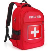 First Aid Backpack with Multi-Pocket, Emergency Medical Backpack, Large Capacity & Water-proof, Empty First Aid Bag for Home Of