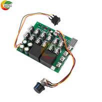 DC10-55V 60A DC šepetėlinio variklio greičio jungiklis Reguliuojamas pirmyn atgal greičio reguliatoriaus modulis 12V 24V 36V 48V
