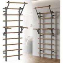 Gimnastikos sienelė inSPORTline Wootaline 199 x 80 cm su skersiniu ir lygiagretėmis, pilka