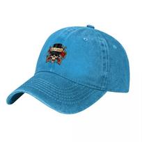 Guns N Roses Skull Logo Washed Cotton Baseball Cap Unisex Adjustable Hat Vintage Style Band Merchandise Classic Fit Outdoor Wear