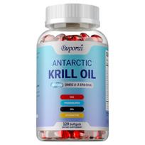 Antarctic krill oil capsules, rich in Omega-3, DHA, EPA, high purity 1000mg, phospholipids and astaxanthin, for joint health, suitable for adults. 120*1