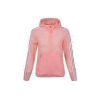 Adidas 3-Stripes Weave Windbreaker Jacket Women Outerwear Pink FT2883 S beige