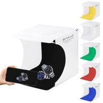 20cm Įskaitant 2 LED plokštes Sulankstomas 1100LM Šviesos Studijos Dėžė balta