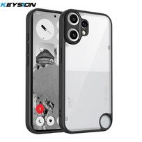 KEYSION Transparent Case for Nothing CMF Phone 2 Pro 1 Soft Silicone+PC Clear Shockproof Phone Back Cover for CMF Phone 1 2 Pro for CMF Phone 2 Pro juoda
