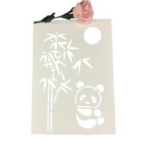 Bamboo Panda DIY Airbrush Stencil