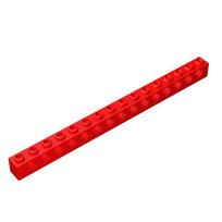 10 vnt. 3703 Plyta 1 x 16 su skylutėmis Plytų kolekcijos Didmeninė prekyba Moduliniai GBC Žaislai Techniniams MOC Dovanos PASIDARYK pats Statybiniai blokeliai Suderinami 10pcs raudona